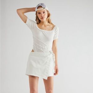 Free people Emmy denim skort